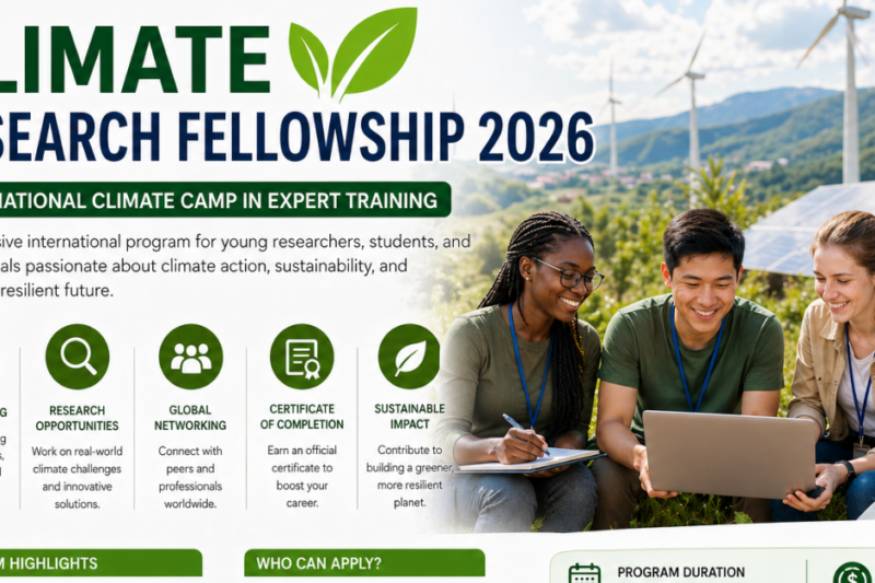 Climate Research Fellowship 2026 — International Climate Camp in Nepal + Expert Training