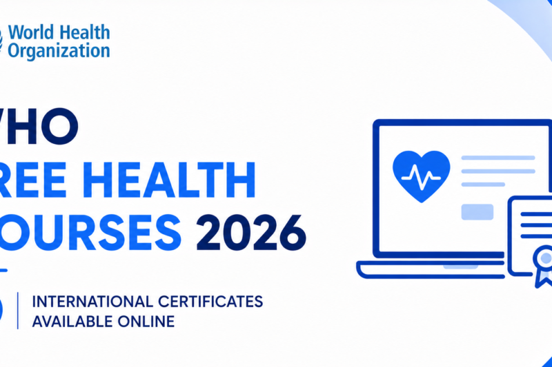 WHO Free Health Courses 2026 — International Certificates Available Online
