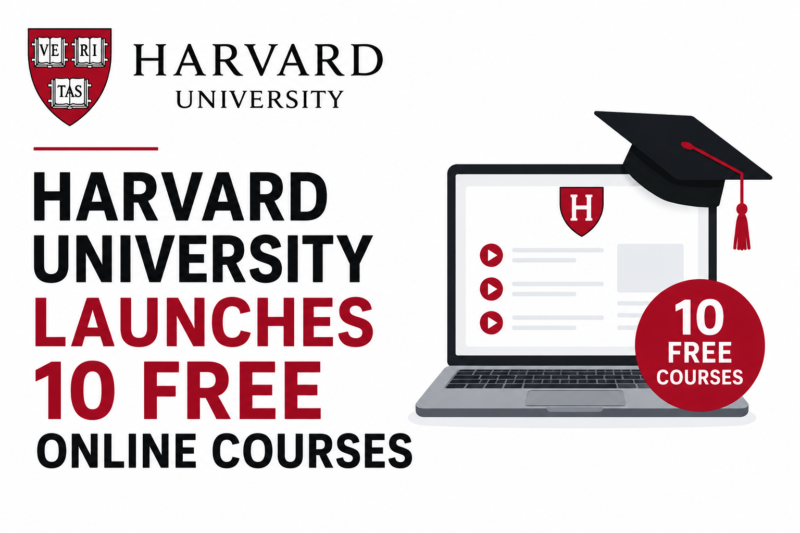 Harvard University Launches 10 Free Online Courses