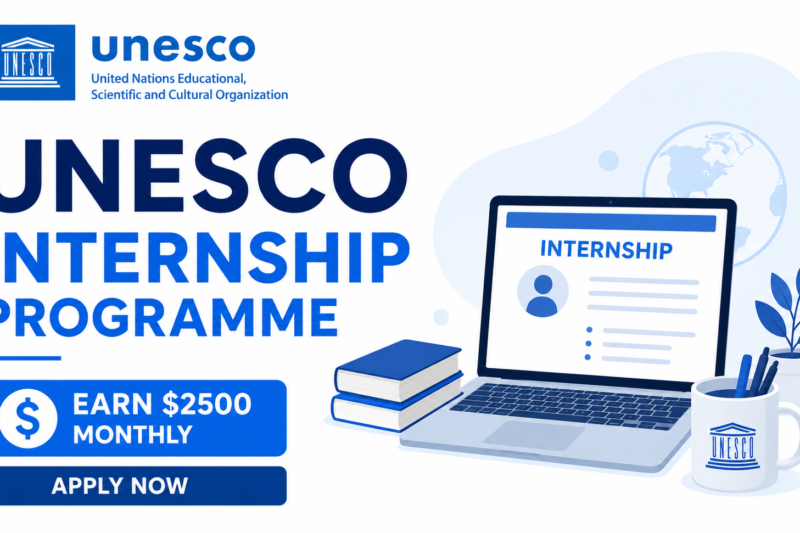UNESCO Internship Programme 2026 | Earn Up to $2500 Monthly