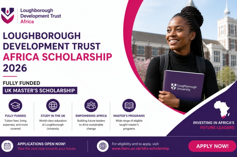 Loughborough Development Trust Africa Scholarship 2026 — Fully Funded UK Master’s Scholarship