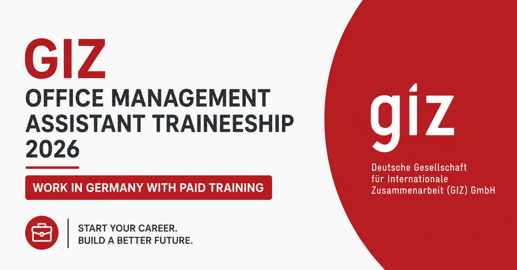 GIZ Office Management Assistant Traineeship 2026 — Work in Germany With ...
