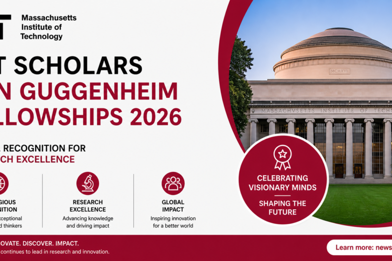 MIT Scholars Win Guggenheim Fellowships 2026 — Global Recognition for Research Excellence