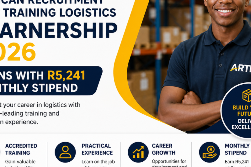 African Recruitment and Training Logistics Learnership 2026 — R5,241/Month Paid Training Opportunity