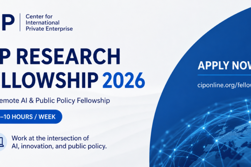 CIP Research Fellowship 2026 — Paid Remote AI & Public Policy Fellowship (5–10 hrs/week)