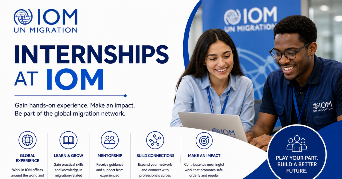 IOM Internship Programme 2026 — Global Migration Internships (UN Agency Experience)