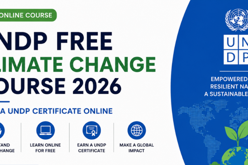 UNDP Free Climate Change Course 2026 — Earn a UNDP Certificate Online