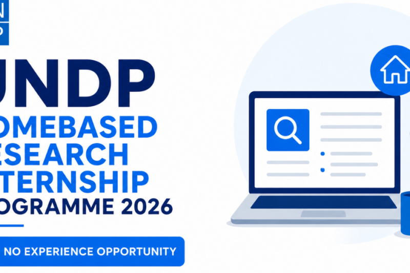 UNDP Homebased Research Internship Programme 2026 | No Experience Opportunity