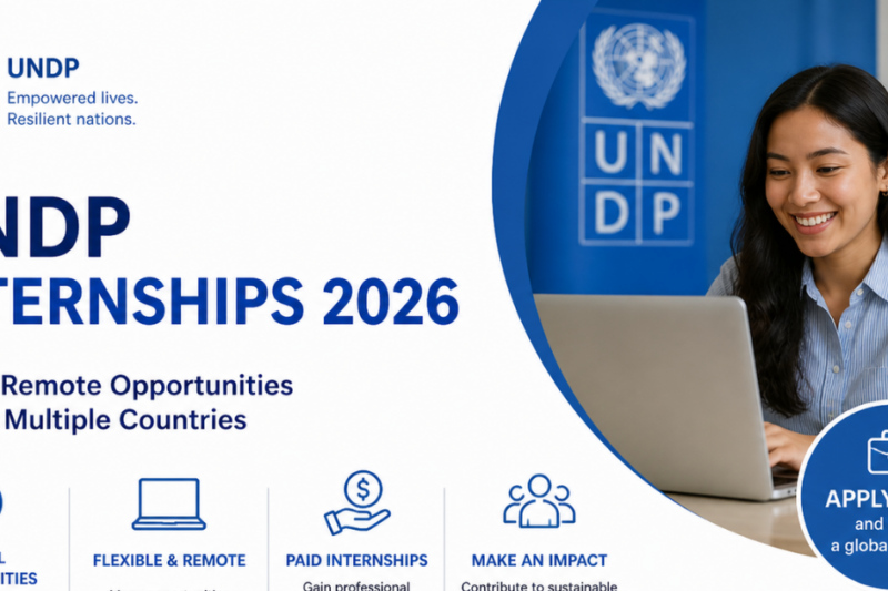UNDP Internships 2026 — Paid & Remote Opportunities Across Multiple Countries (Apply Now)