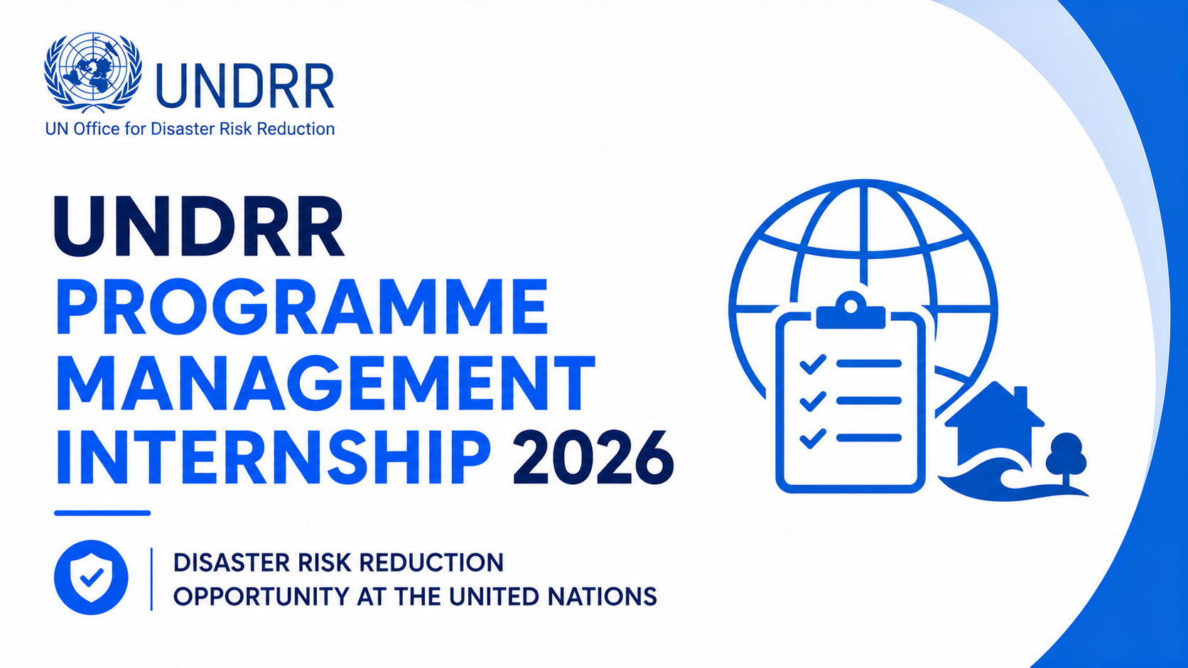 UNDRR Programme Management Internship 2026 — Disaster Risk Reduction ...