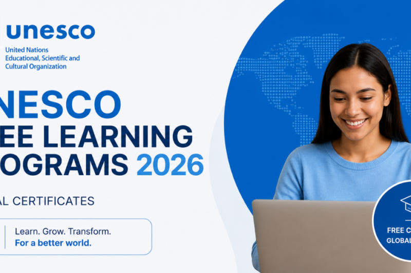 UNESCO Free Learning Programs 2026 — Global Certificates