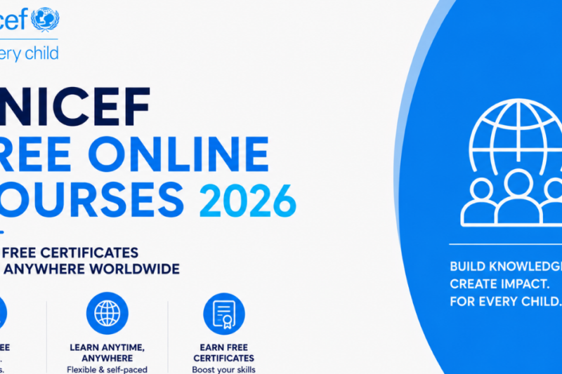 UNICEF Free Online Courses 2026 — Earn Free Certificates From Anywhere Worldwide