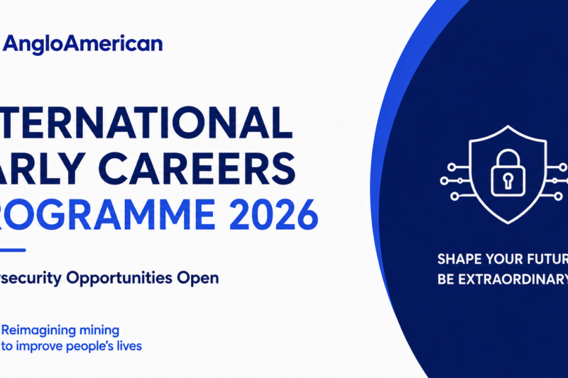 Anglo American International Early Careers Programme 2026 — Cybersecurity Opportunities Open