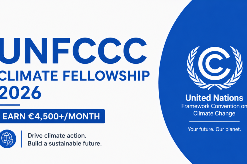 UNFCCC Climate Fellowship 2026 — Earn €4,500+/Month