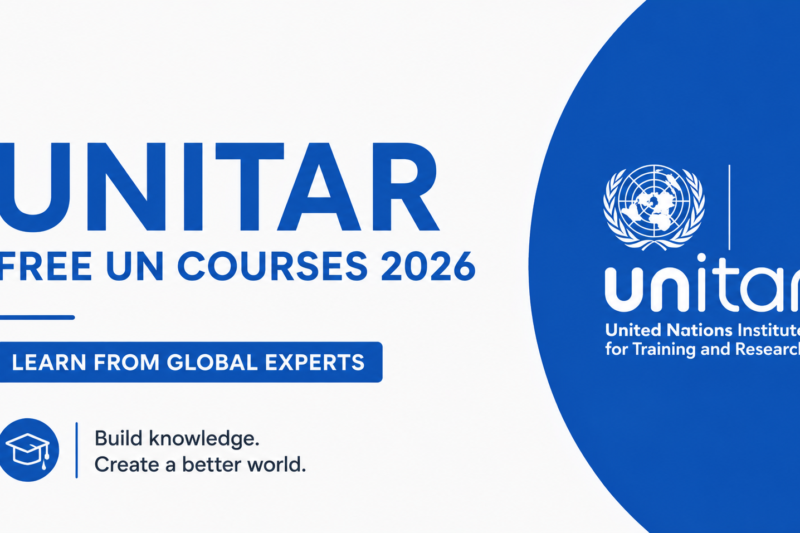 UNITAR Free UN Courses 2026 — Learn From Global Experts