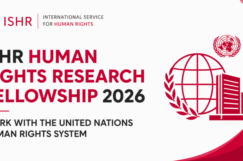 ISHR Human Rights Research Fellowship 2026 — Work With the United Nations Human Rights System