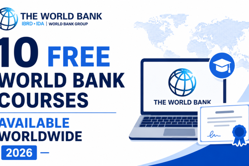 10 Free World Bank Courses Available Worldwide 2026