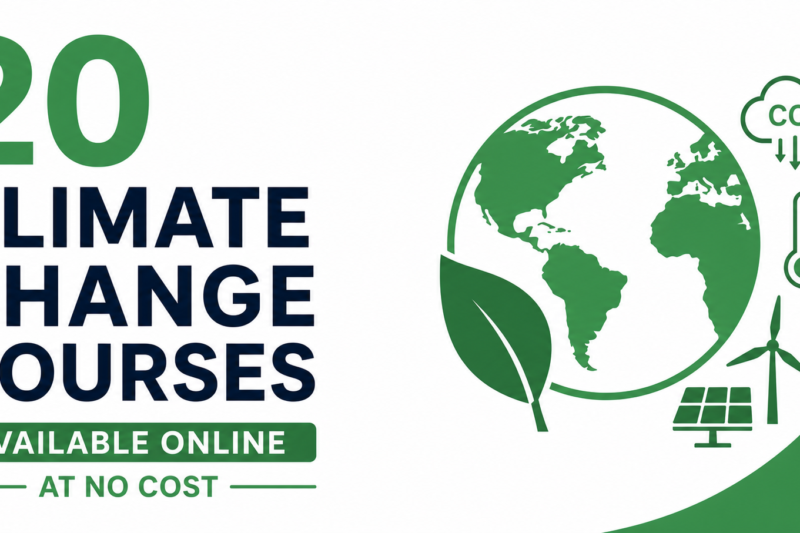 20 Climate Change Courses Available Online at No Cost