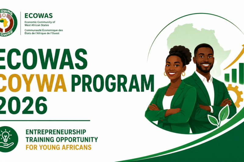 ECOWAS COYWA Program 2026 — Entrepreneurship Training Opportunity for Young Africans