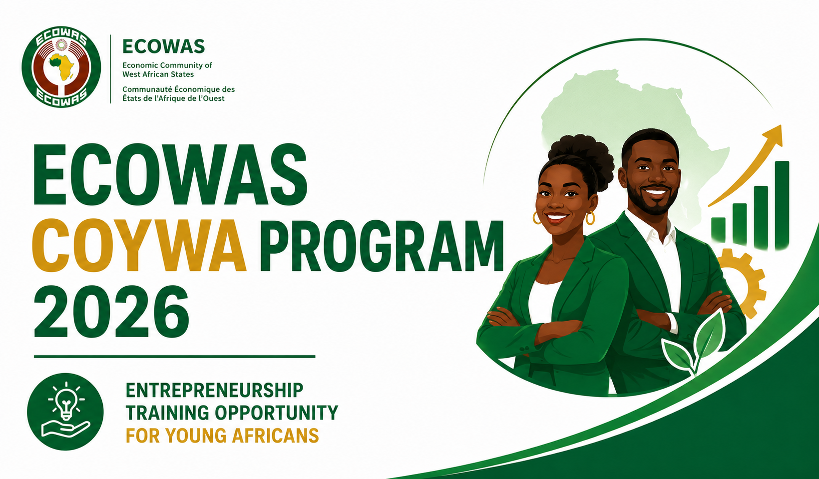 ECOWAS COYWA Program 2026 — Entrepreneurship Training Opportunity for Young Africans