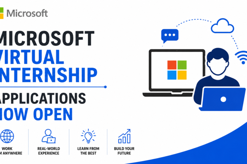 Microsoft Virtual Internship Applications Now Open for Students Worldwide 2026