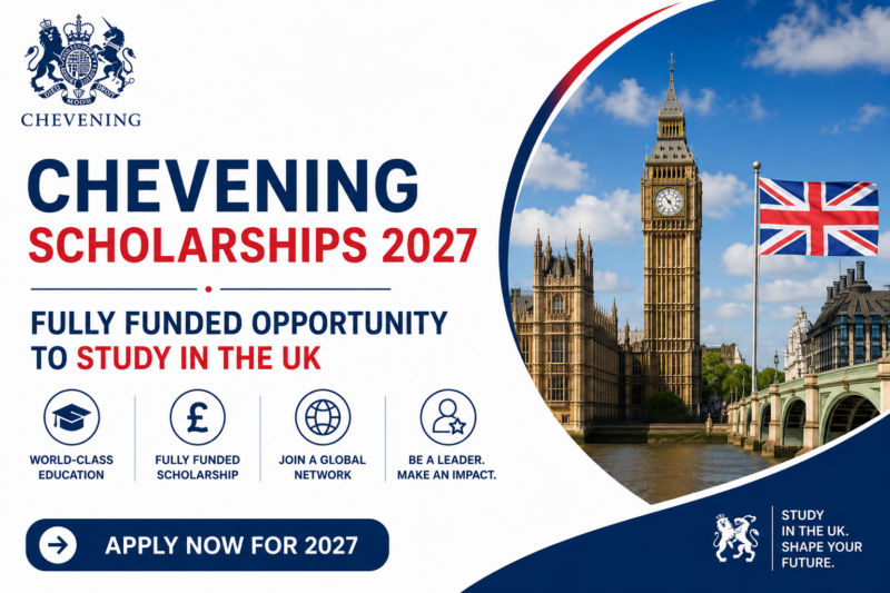 Chevening Scholarships 2027: Fully Funded Opportunity to Study in the UK