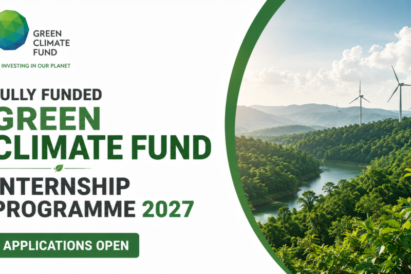 Fully Funded Green Climate Fund Internship Programme 2027: Paid Climate and Sustainability Internship