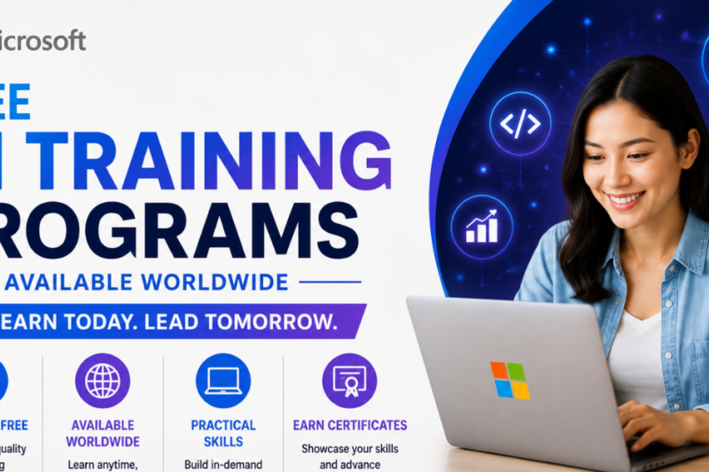 Microsoft Free AI Training Programs Available Worldwide