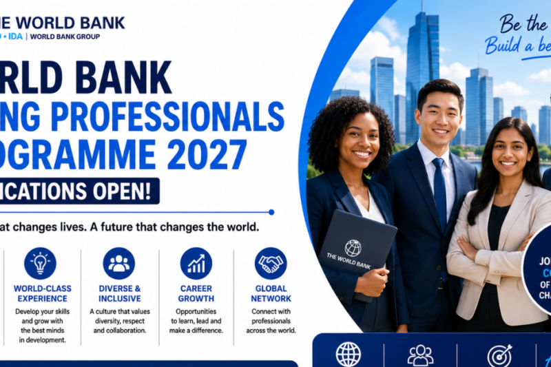 World Bank Young Professionals Programme 2027 Applications Open