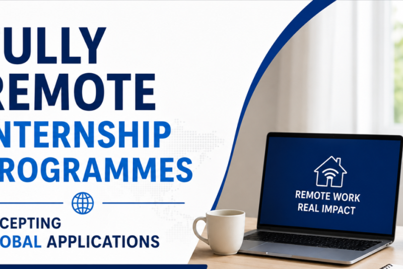 Fully Remote Internship Programmes Accepting Global Applications