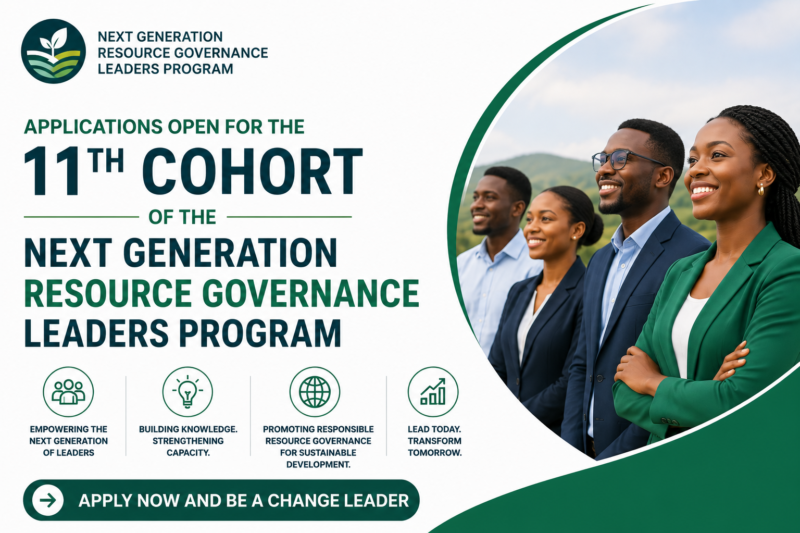 Applications Open for the 11th Cohort of the Next Generation Resource Governance Leaders Program
