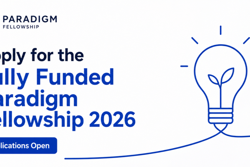 Apply for the Fully Funded Paradigm Fellowship 2026