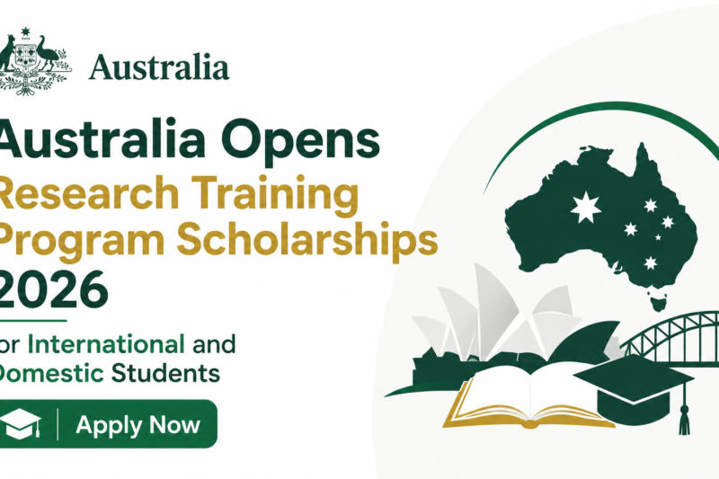 Australia Opens Research Training Program Scholarships 2026 for International and Domestic Students