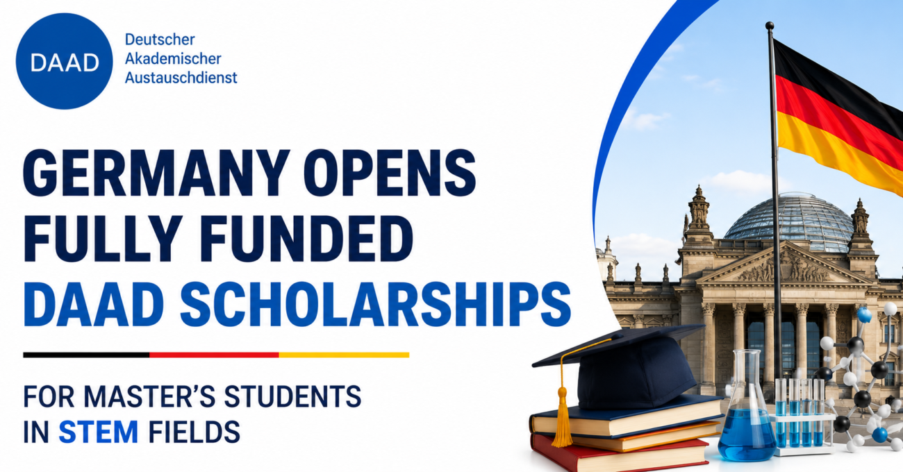 Germany Opens Fully Funded DAAD Scholarships for Master's Students in STEM Fields