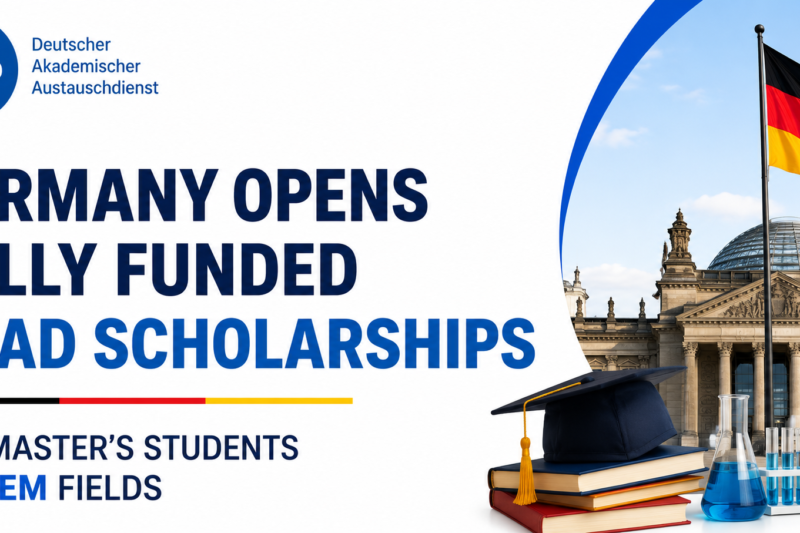 Germany Opens Fully Funded DAAD Scholarships for Master's Students in STEM Fields