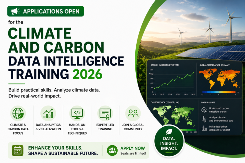 Applications Open for the Climate and Carbon Data Intelligence Training 2026