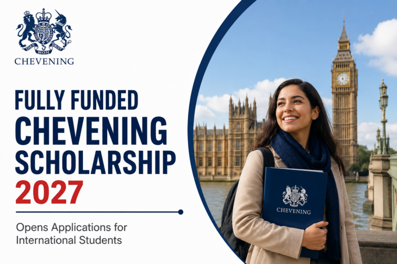 Fully Funded Chevening Scholarship 2027 Opens Applications for International Students