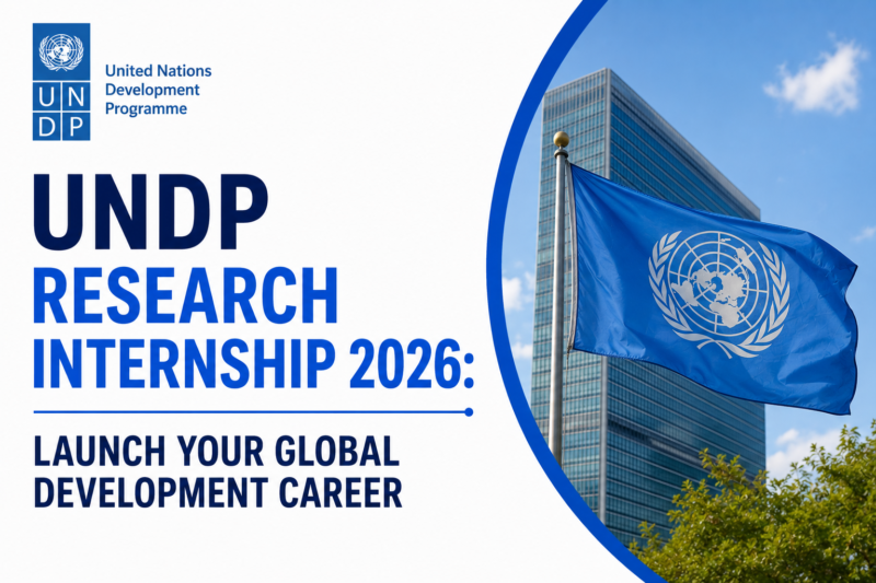 UNDP Research Internship 2026: Launch Your Global Development Career