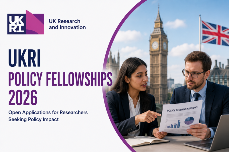 UKRI Policy Fellowships 2026 Open Applications for Researchers Seeking Policy Impact