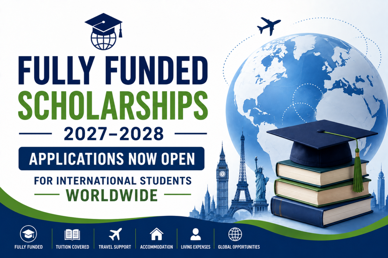 Fully Funded Scholarships 2027–2028: Applications Now Open for International Students Worldwide