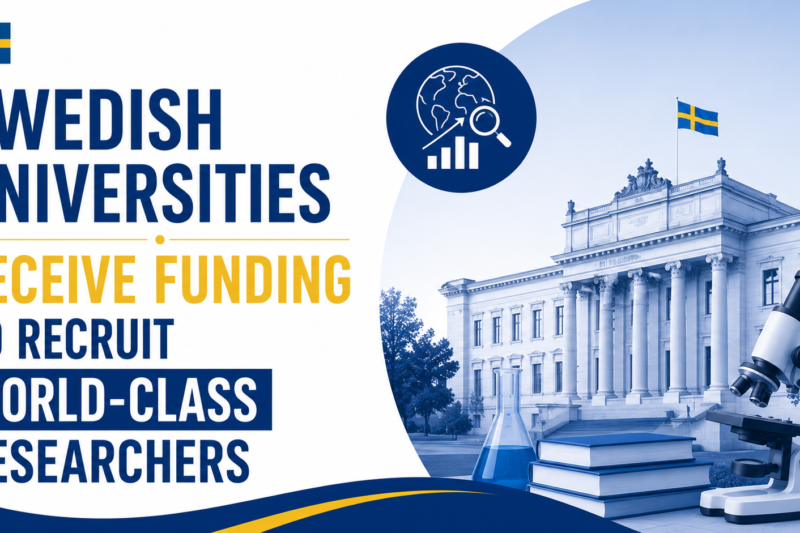 Swedish Universities Receive Funding to Recruit World-Class Researchers