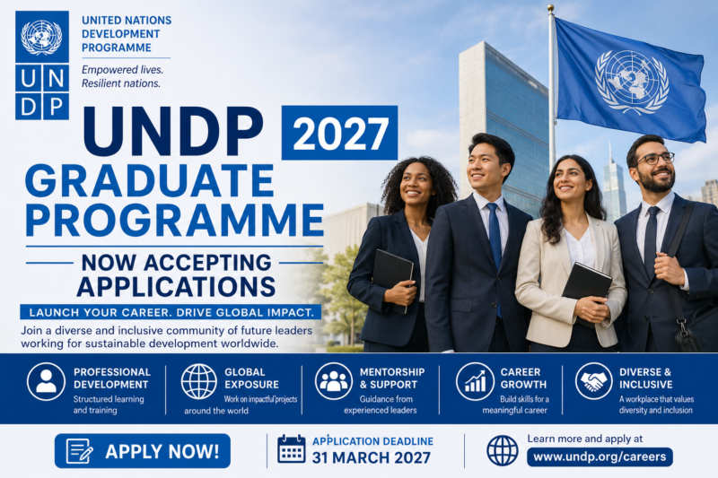 UNDP Graduate Programme 2027 Now Accepting Applications