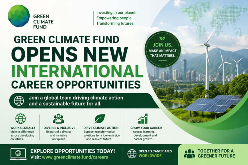 Green Climate Fund Opens New International Career Opportunities