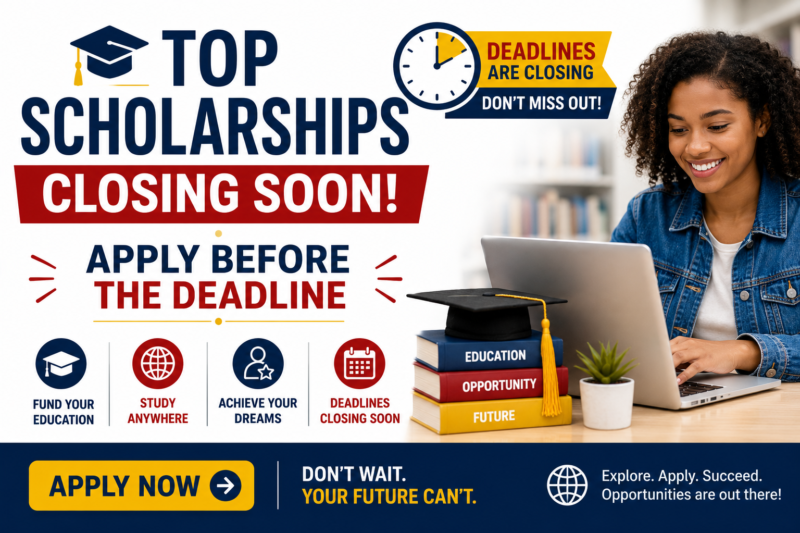 Top Scholarships Closing Soon: Apply Before the Deadline