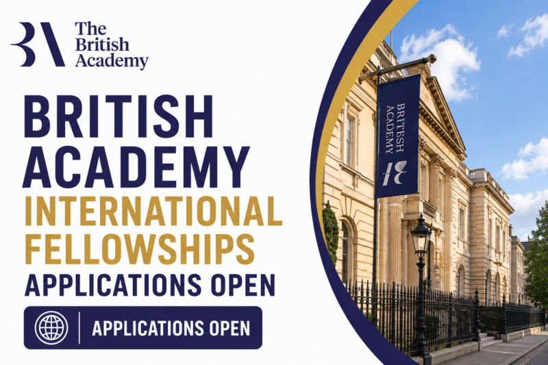 British Academy International Fellowships Applications Open