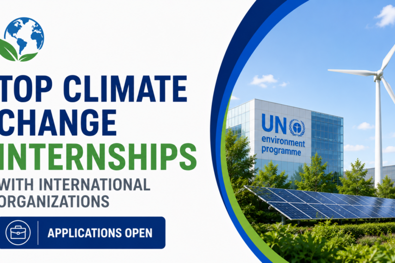Top Climate Change Internships with International Organizations