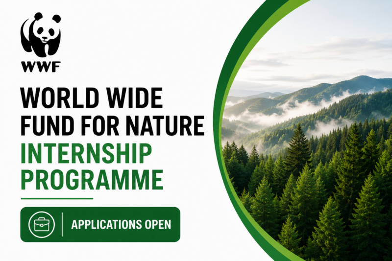 World Wide Fund for Nature Internship Programme Applications Open