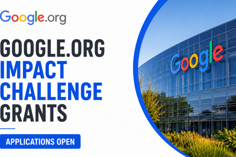 Google.org Impact Challenge Grants Applications Open for AI-Powered Scientific Research