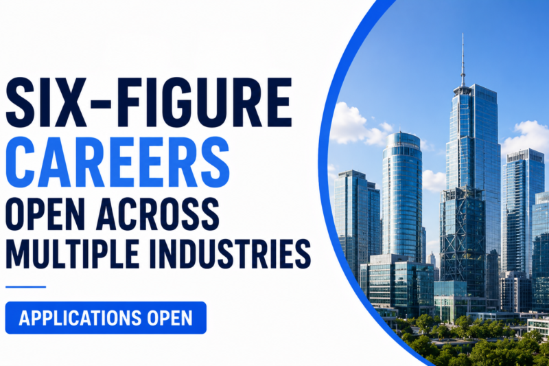 Six-Figure Careers Open Across Multiple Industries: High-Paying Jobs You Can Apply for in 2026