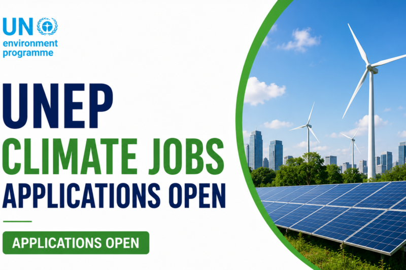 UNEP Climate Jobs Applications Open: Global Environmental Careers with the United Nations